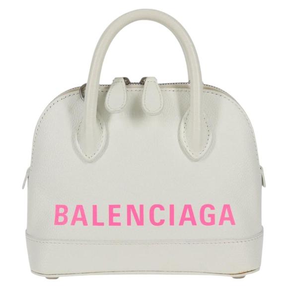 Balenciaga Ville Top Handle White Leather handbag - Picture 1 of 10